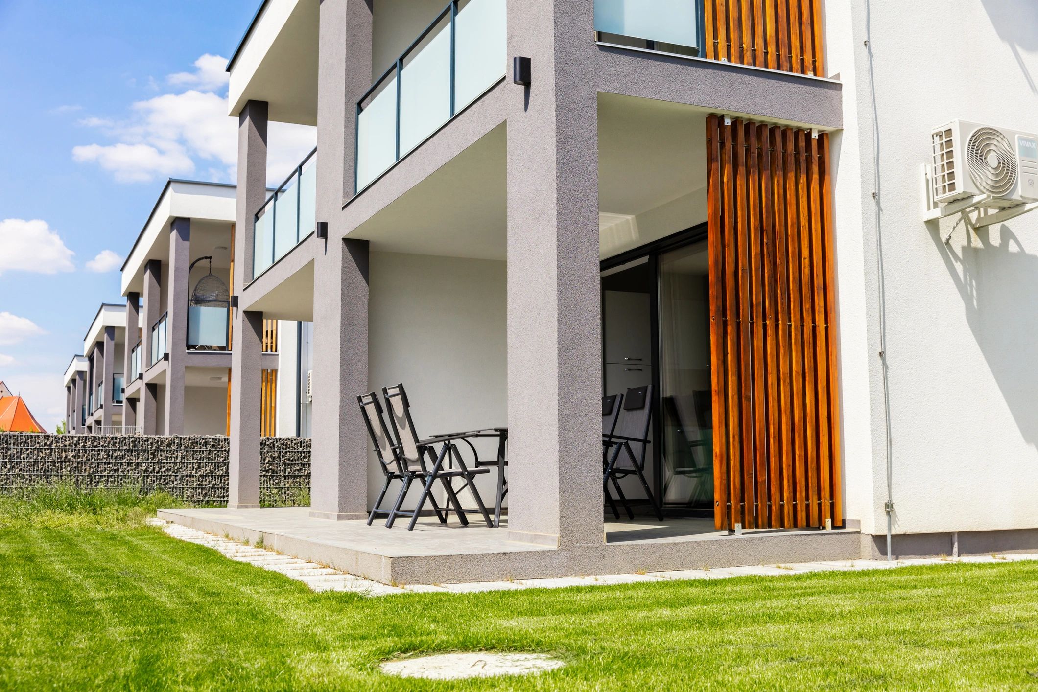 modern rental property exterior