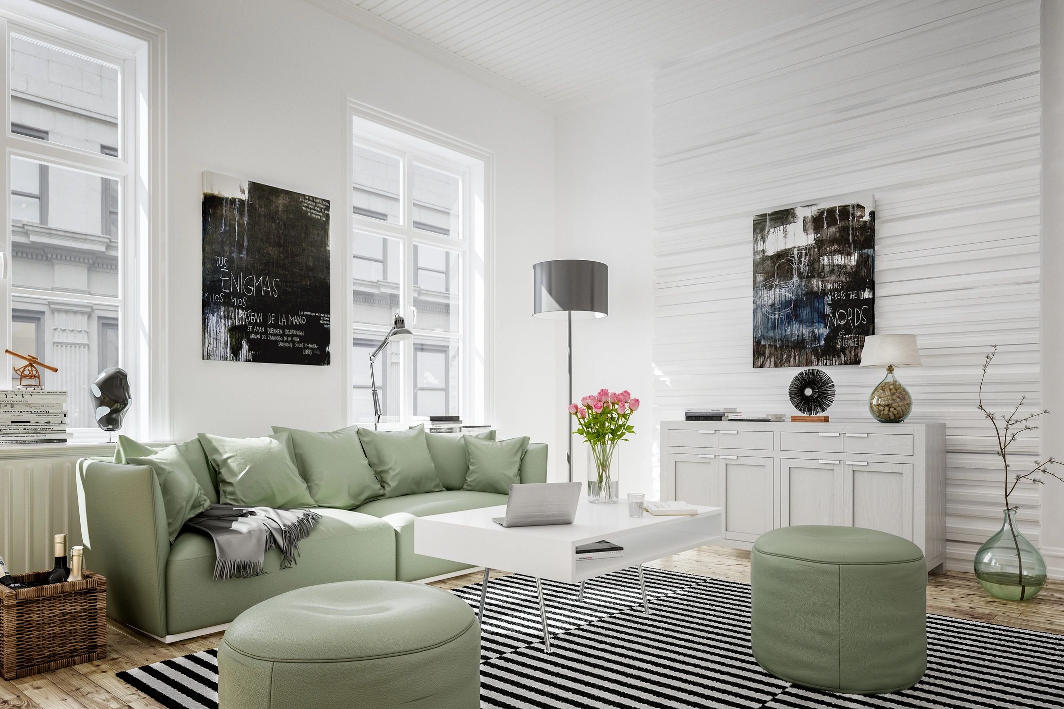 rental property interior living room
